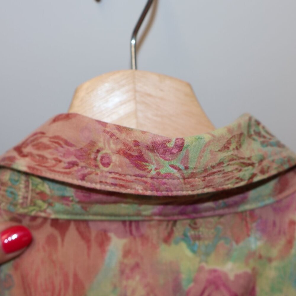 VTG Christopher & Banks Multicolor Blazer/Jacket Sz M Womens Button Up - Picture 12 of 16